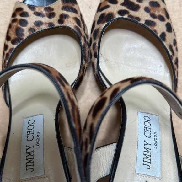 Jimmy Choo  Leopard print Heels  39 1/2 - Picture 5 of 10